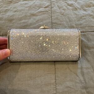 Vintage Judith Leiber Mini Minaudiere Swarovski Crystal-Embellished Clutch